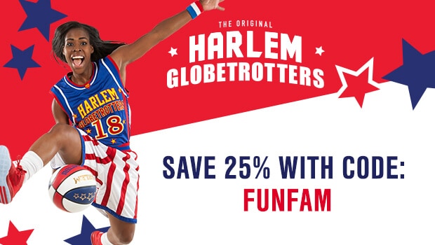 Have fun with the family by watching Harlem Globetrotters. Grab this coupon to save on your next Harlem Globetrotters tickets