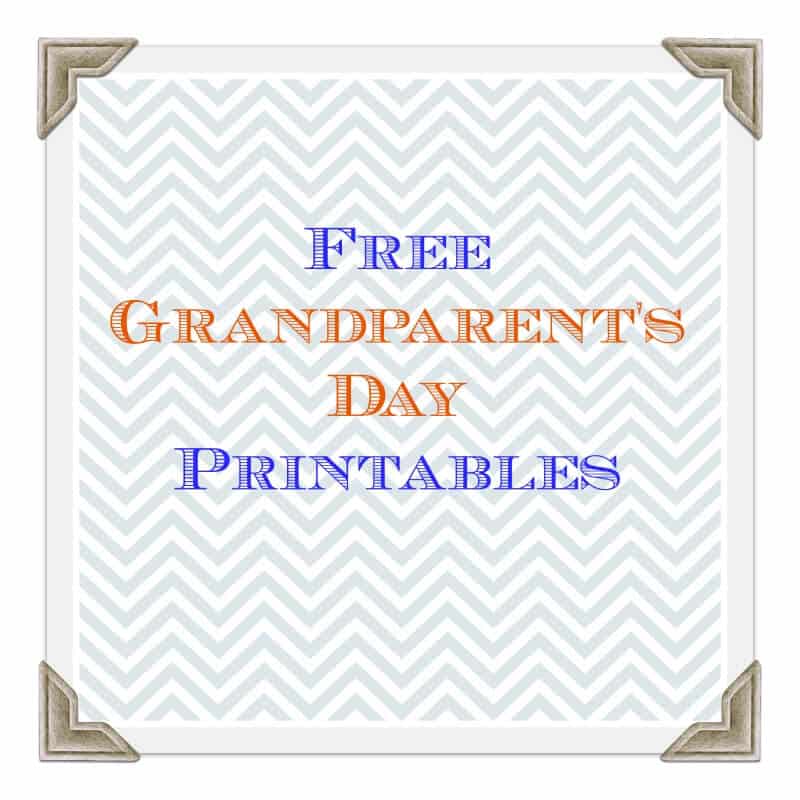 Free Grandparent's Day Printables - Real Advice Gal